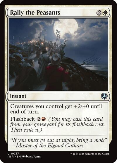Rally the Peasants (Innistrad Remastered) Light Play