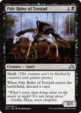Pale Rider of Trostad (Shadows Over Innistrad) Light Play