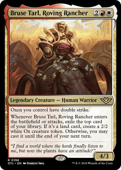 Bruse Tarl, Roving Rancher (Outlaws of Thunder Junction) Light Play Foil