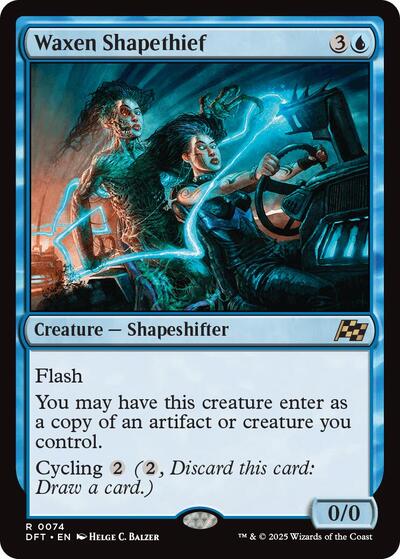 Waxen Shapethief (Aetherdrift) Light Play Foil