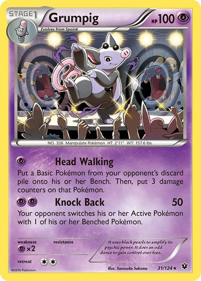 Grumpig (XY - Fates Collide) Heavy Play
