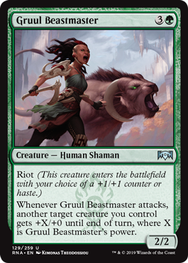 Gruul Beastmaster (Ravnica Allegiance) Light Play