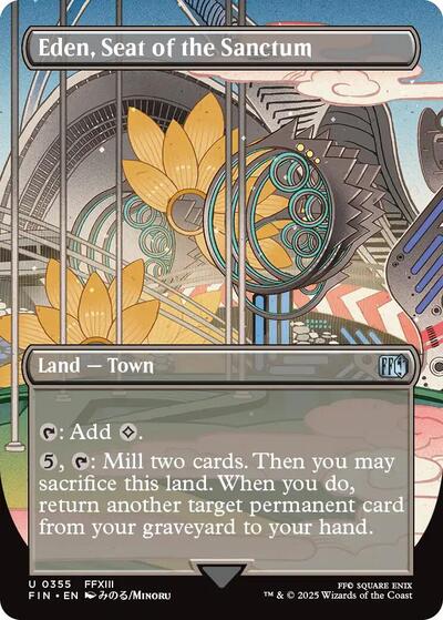 Eden, Seat of the Sanctum (Borderless) (Universes Beyond: FINAL FANTASY) Light Play