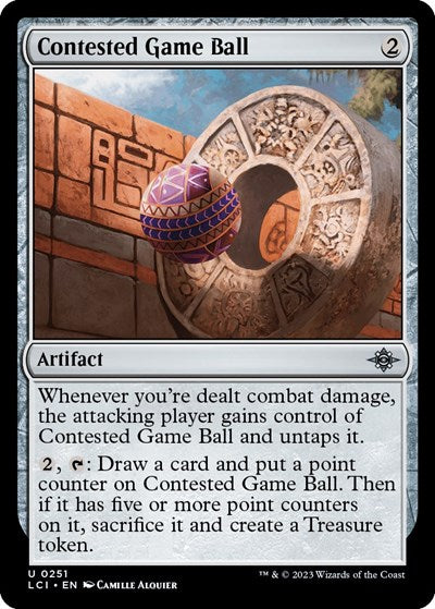 Contested Game Ball (The Lost Caverns of Ixalan) Light Play Foil