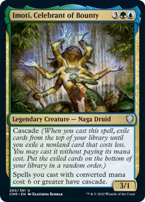 Imoti, Celebrant of Bounty (Commander Legends) Damaged / Poor
