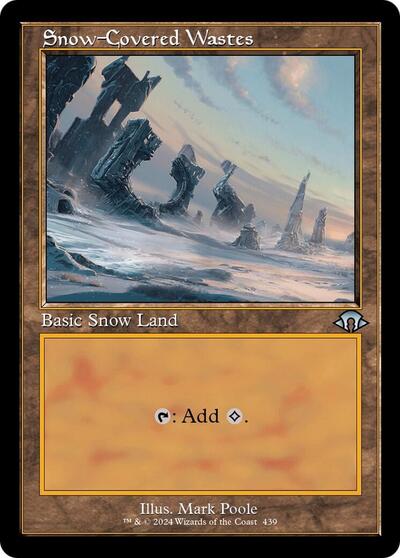 Snow-Covered Wastes (Retro Frame) (Modern Horizons 3) Light Play