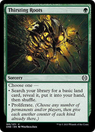 Thirsting Roots (Phyrexia: All Will Be One) Light Play
