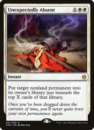 Unexpectedly Absent (Commander Anthology) Light Play