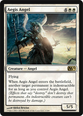 Aegis Angel (Magic 2012 Core Set) Heavy Play