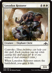 Loxodon Restorer (Guilds of Ravnica) Light Play