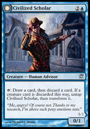 Civilized Scholar (Homicidal Brute) (Innistrad) Light Play