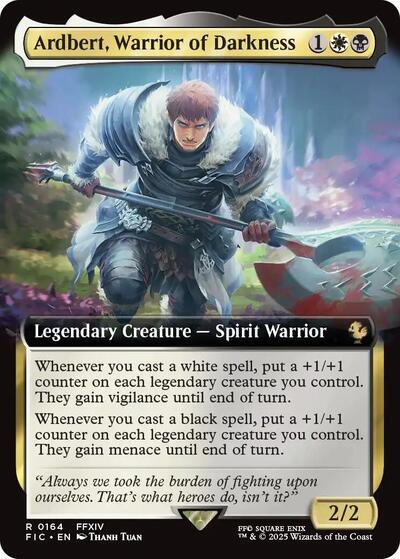 Ardbert, Warrior of Darkness (Extended Art) (Commander: FINAL FANTASY) Light Play