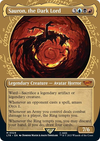 Sauron, the Dark Lord (Showcase) (Universes Beyond: The Lord of the Rings: Tales of Middle-earth) Near Mint
