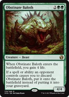 Obstinate Baloth (Iconic Masters) Medium Play