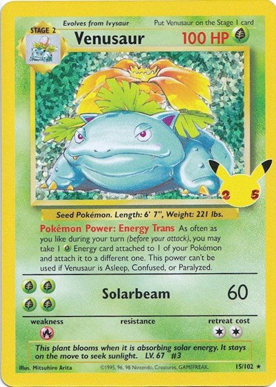 Venusaur (Celebrations: Classic Collection) Light Play Holofoil