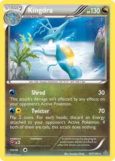 Kingdra (XY - Primal Clash) Damaged / Poor