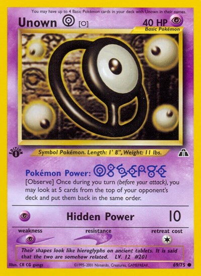 Unown (O) (Neo Discovery) Medium Play Unlimited