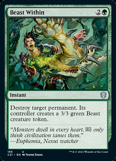 Beast Within (Commander 2021 Strixhaven) Light Play