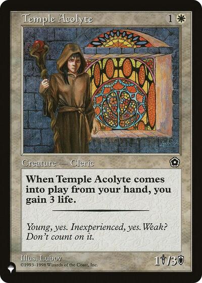 Temple Acolyte (The List) Light Play