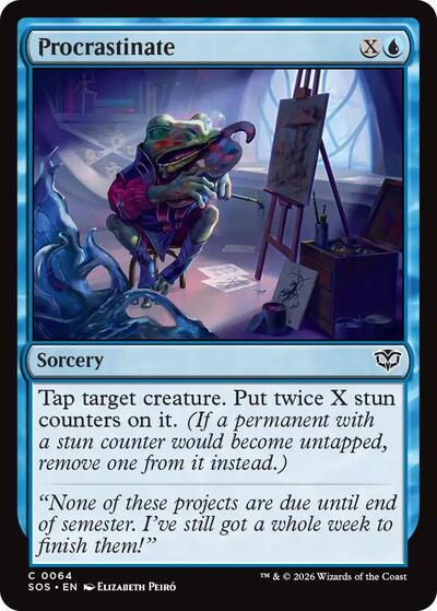 Procrastinate (Secrets of Strixhaven) Light Play Foil