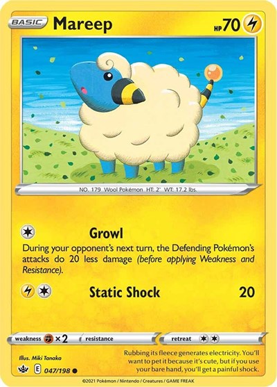 Mareep (SWSH06: Chilling Reign) Medium Play