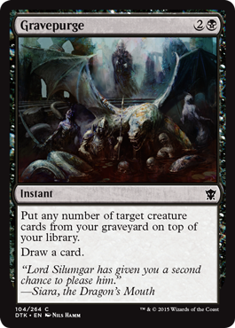 Gravepurge (Dragons of Tarkir) Light Play