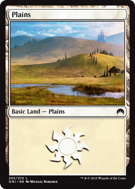 Plains (253) (Magic Origins) Light Play