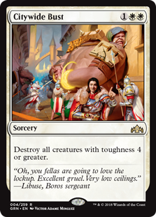 Citywide Bust (Guilds of Ravnica) Light Play