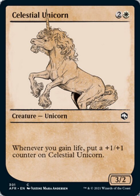 Celestial Unicorn (Showcase) (Adventures in the Forgotten Realms) Light Play