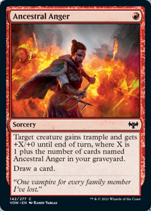 Ancestral Anger (Innistrad: Crimson Vow) Damaged / Poor
