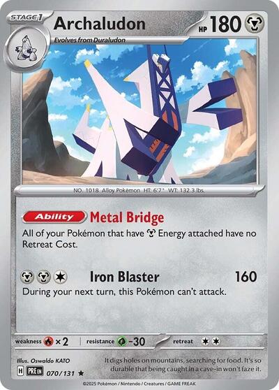 Archaludon (SV: Prismatic Evolutions) Light Play Holofoil