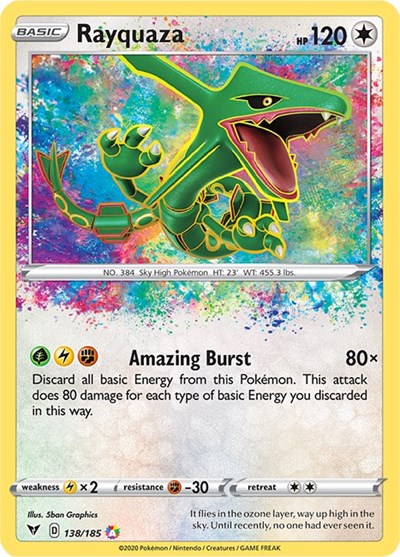 Rayquaza (SWSH04: Vivid Voltage) Near Mint Holofoil