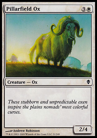 Pillarfield Ox (Zendikar) Light Play