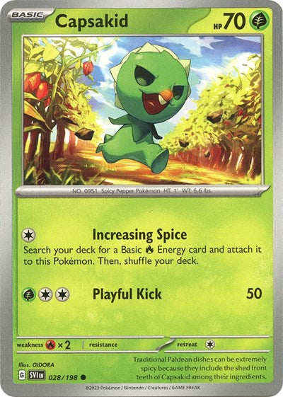 Capsakid - 028 (Scarlet and Violet: Base Set) Light Play