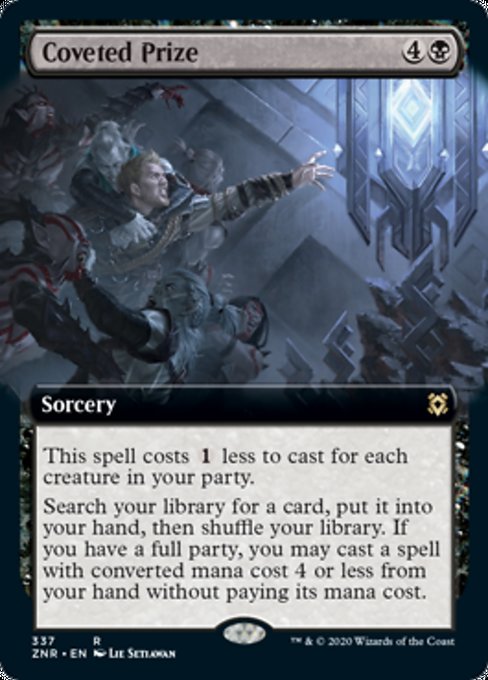 Coveted Prize (Extended Art) (Zendikar Rising) Light Play