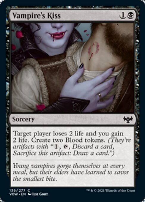 Vampire's Kiss (Innistrad: Crimson Vow) Light Play Foil