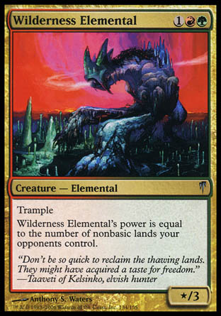 Wilderness Elemental (Coldsnap) Light Play