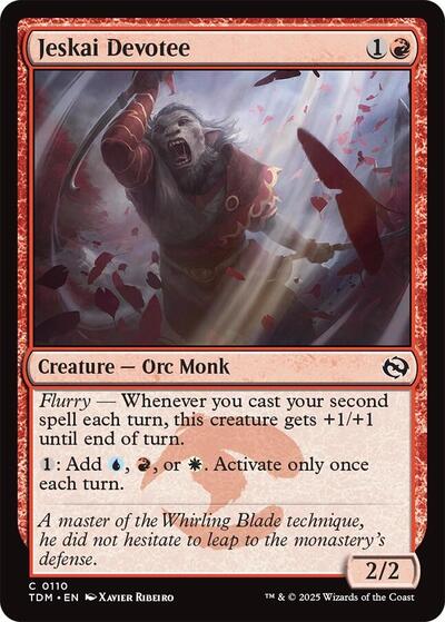 Jeskai Devotee (Tarkir: Dragonstorm) Light Play