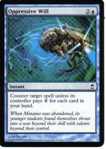 Oppressive Will (Saviors of Kamigawa) Light Play