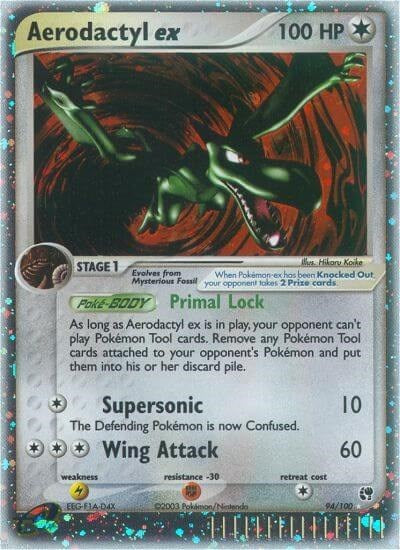 Aerodactyl ex (Sandstorm) Medium Play Holofoil
