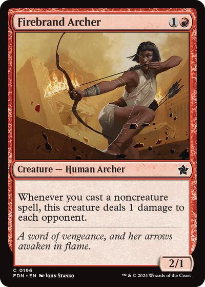 Firebrand Archer (Foundations) Light Play Foil