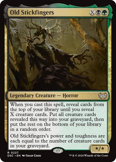 Old Stickfingers (Commander: Duskmourn: House of Horror) Light Play