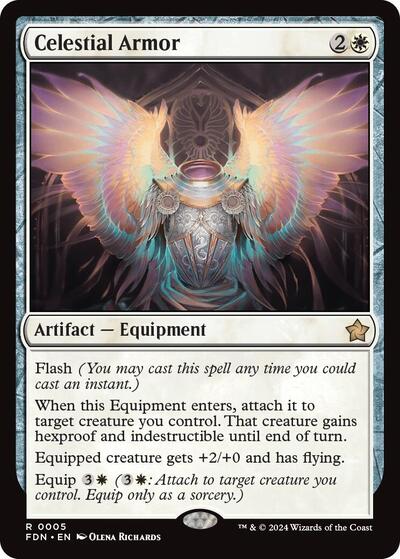 Celestial Armor (Foundations) Light Play Foil