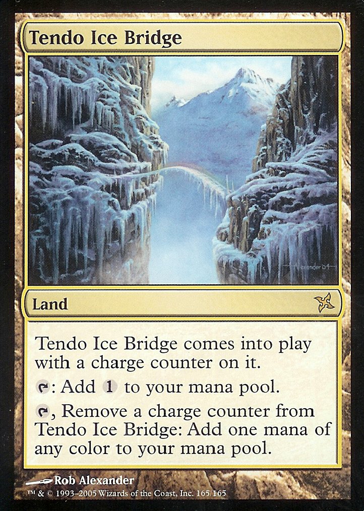 Tendo Ice Bridge (Betrayers of Kamigawa) Light Play