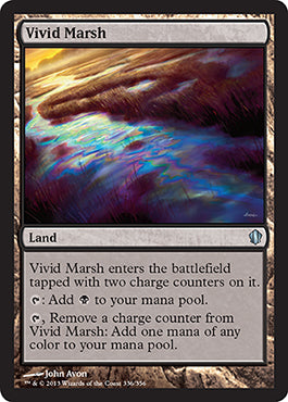 Vivid Marsh (Commander 2013 Edition) Light Play