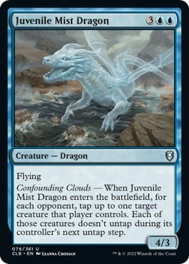 Juvenile Mist Dragon (Commander Legends: Battle for Baldur's Gate) Light Play