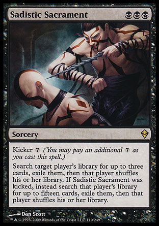 Sadistic Sacrament (Zendikar) Light Play