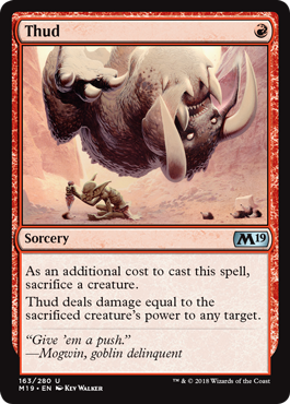 Thud (Magic 2019 Core Set) Light Play
