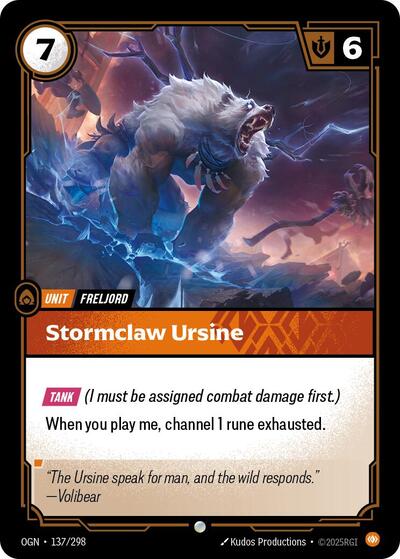 Stormclaw Ursine (Origins) Light Play