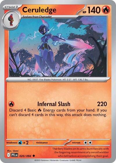 Ceruledge (ME02: Phantasmal Flames) Light Play